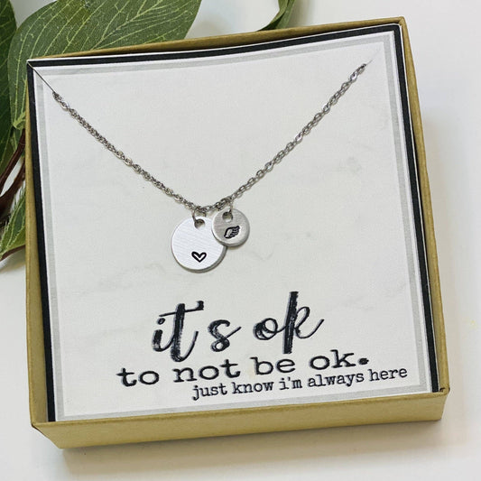 It's Ok to Not Be Ok Necklace - vibeboxshop