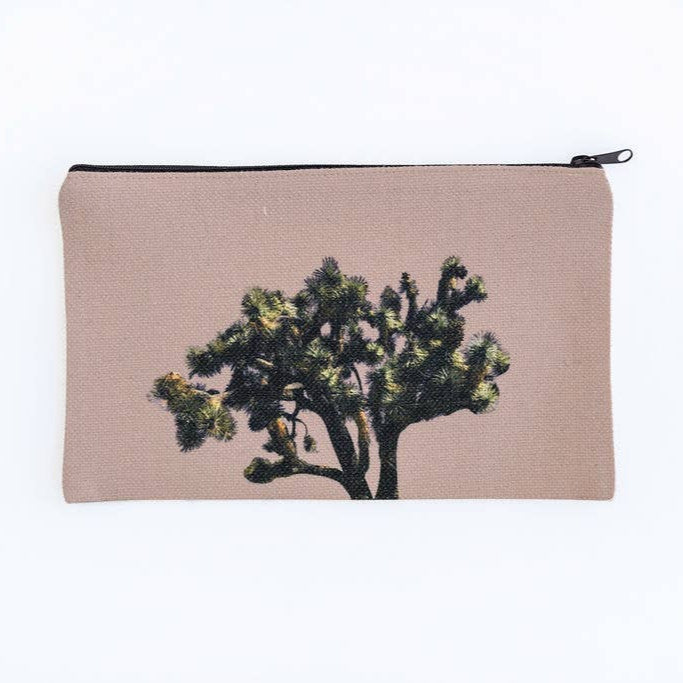 Joshua Tree Linen Canvas Pouch - vibeboxshop