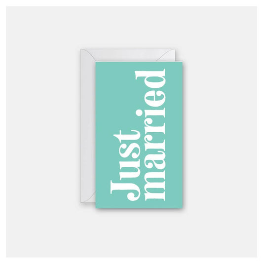 Just Married - Gift Card Greeting Card - vibeboxshop