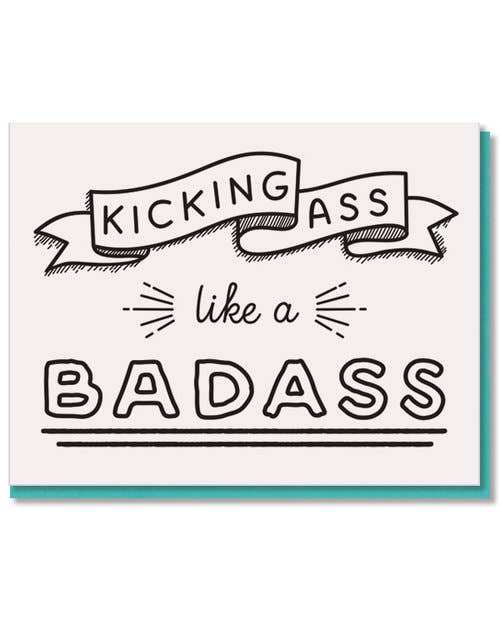 Kicking Ass Card - vibeboxshop