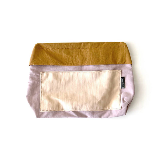 Large Pouch - Dusty Rose/Mustard - vibeboxshop