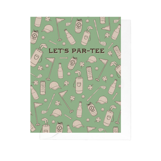 Let's Par - tee Greeting Card | Birthday Card - vibeboxshop