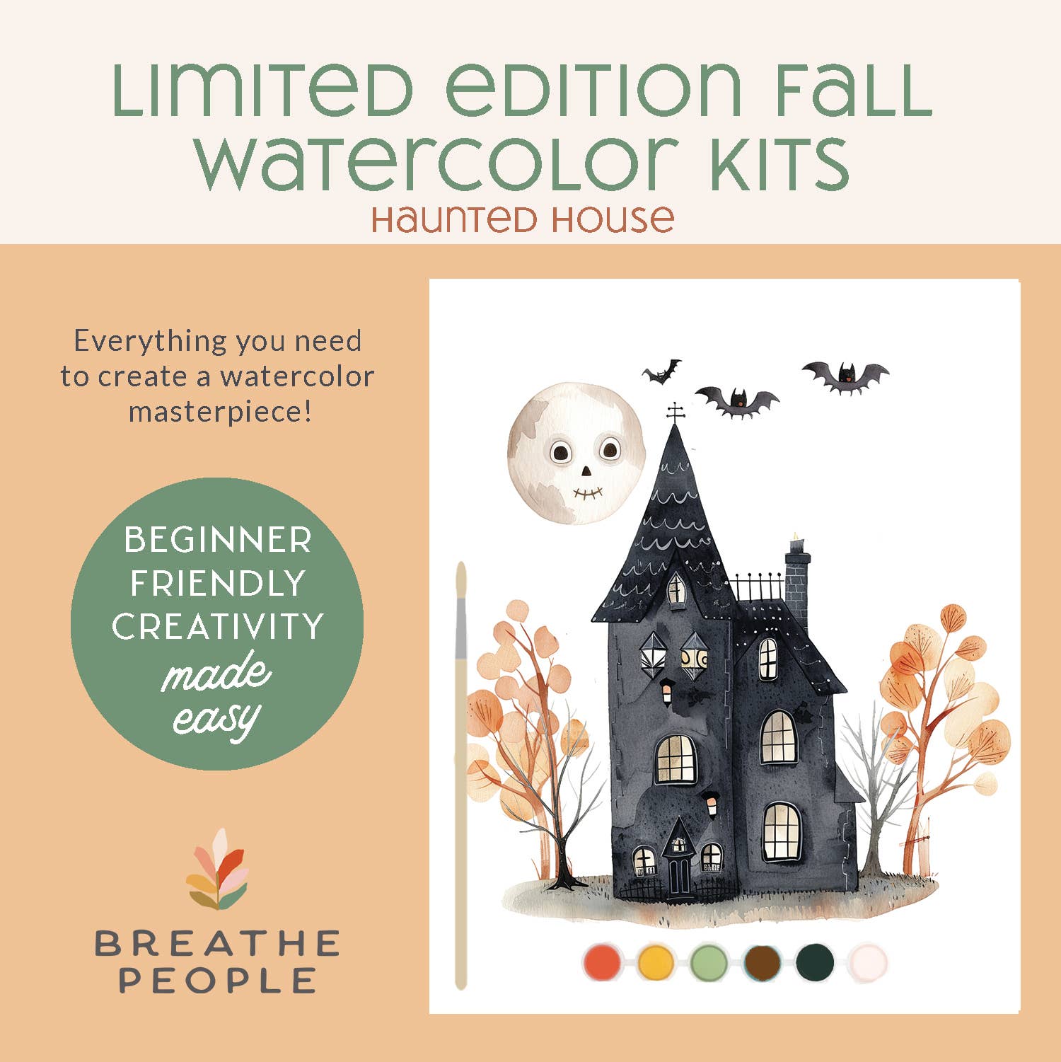 Limited Edition Watercolor Activity Kit – Haunted House - vibeboxshop