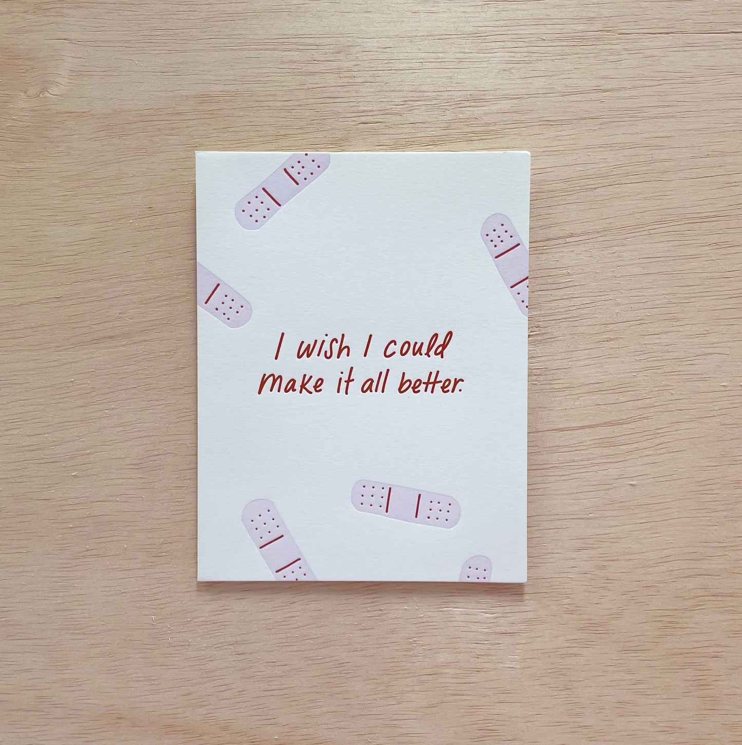 Make It All Better - Hard Times Sympathy Get Well Card - vibeboxshop