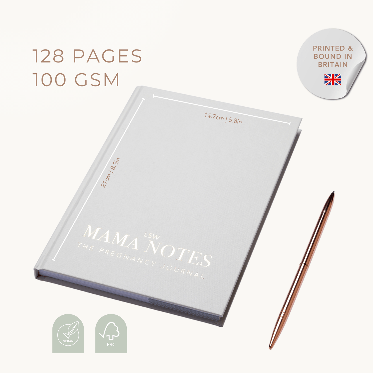Mama Notes: Pregnancy Journal - vibeboxshop