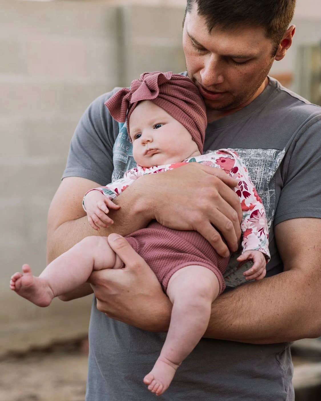 Mauve Waffle Baby Bummie Shorts - vibeboxshop