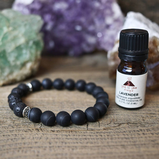 Men's Black Sardonyx Diffuser Bracelet - vibeboxshop