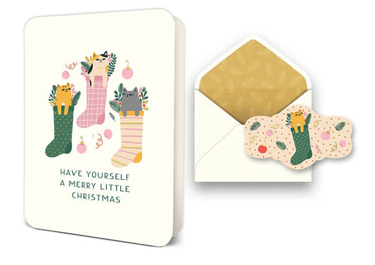 Merry Little Christmas Greeting Card - vibeboxshop