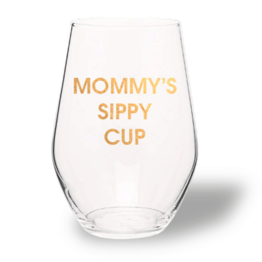 Mommy's Sippy Cup - Stemless Wine Glass - vibeboxshop