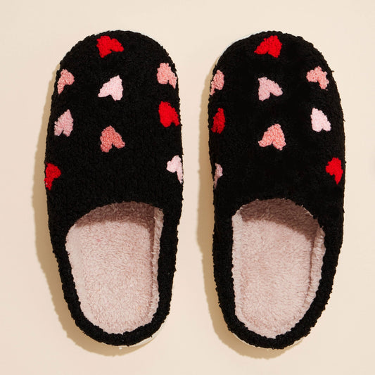 Multi Hearts Home Slippers - vibeboxshop