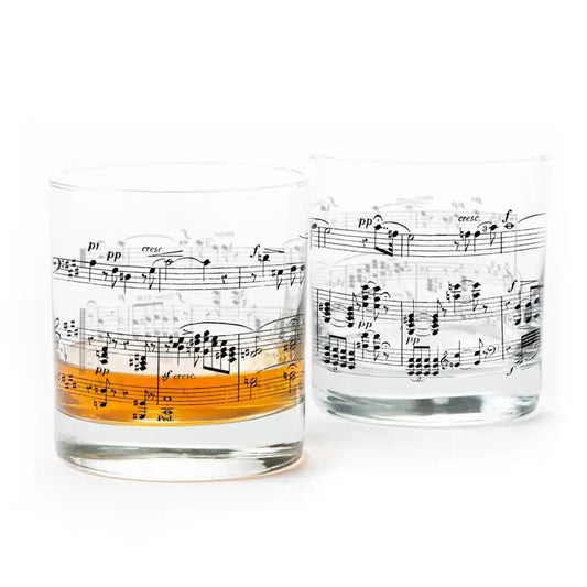 Music Note Whiskey Glass - vibeboxshop