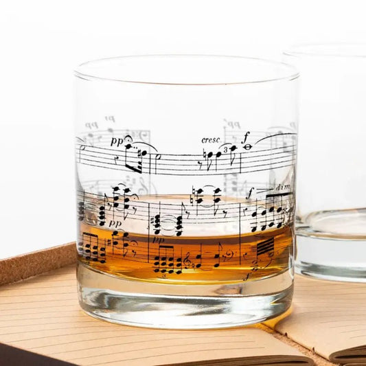 Music Note Whiskey Glass - vibeboxshop