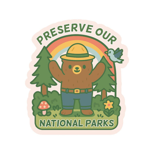 National Park Preservation Sticker - vibeboxshop