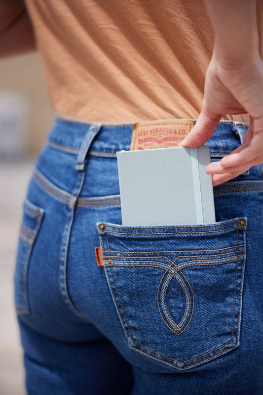 Navy Pocket - Sized Journal - vibeboxshop