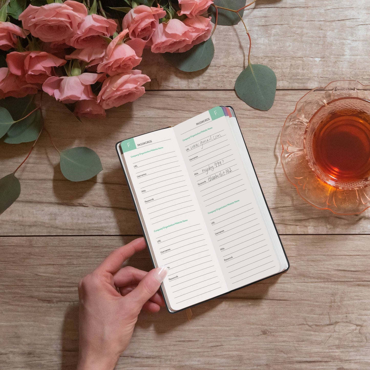 New Black Password Jotter Journal - vibeboxshop