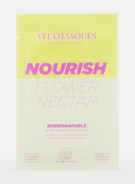 Nourish Flower Nectar Face Sheet Mask - vibeboxshop