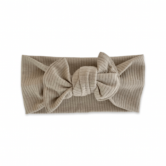 Oatmeal Bow Baby Headband - vibeboxshop