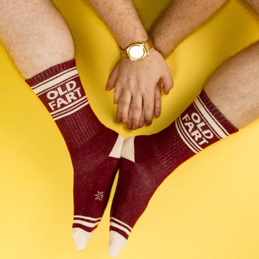 Old Fart Gym Crew Socks - vibeboxshop