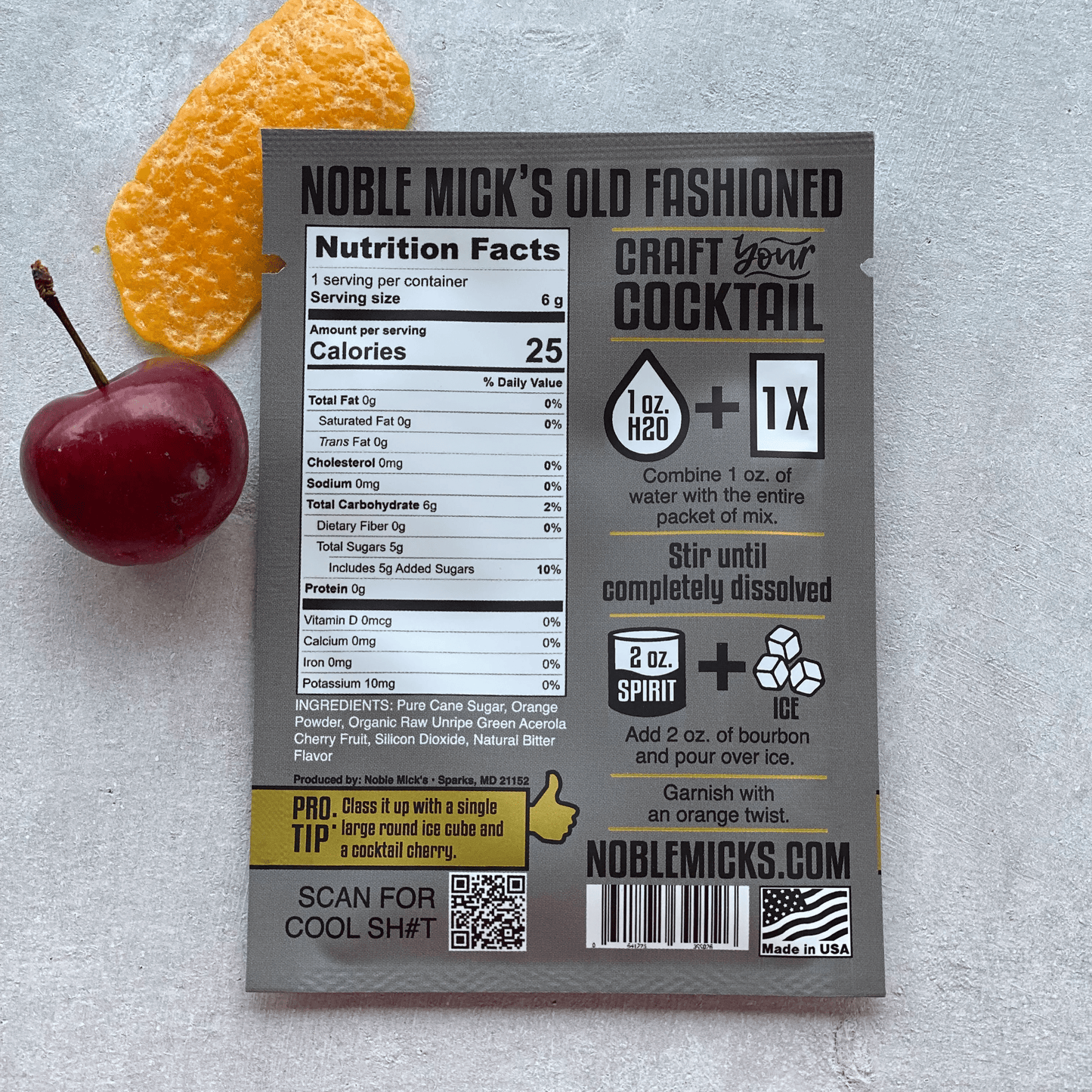 Old Fashioned Single Serve Craft Cocktail - vibeboxshop