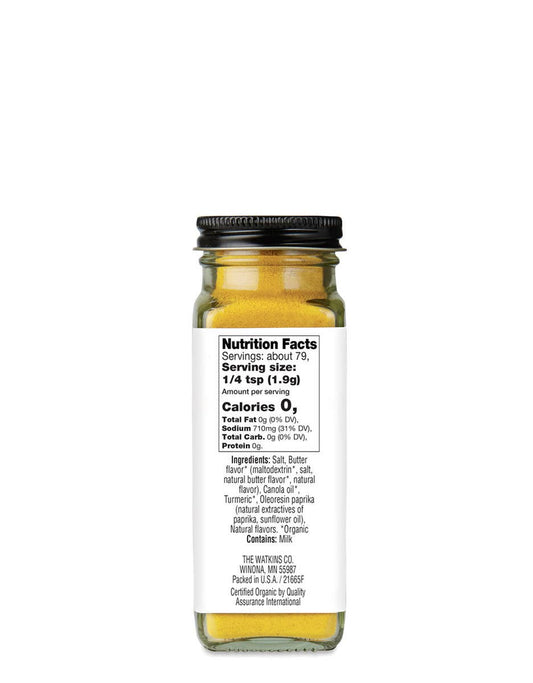 Organic Butter/Salt Popcorn Seasoning - vibeboxshop