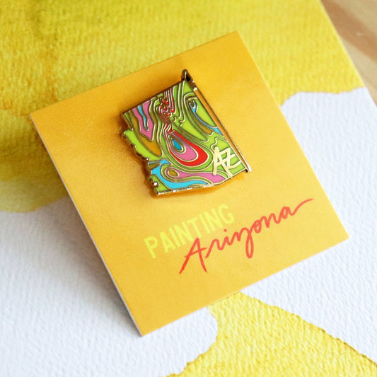 Painting Arizona Enamel Pin - vibeboxshop