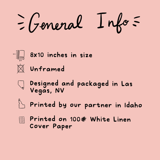 Phoenix Arizona Art Print 8x10 - vibeboxshop