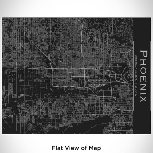 Phoenix AZ Map Bottle with Bamboo Top - vibeboxshop