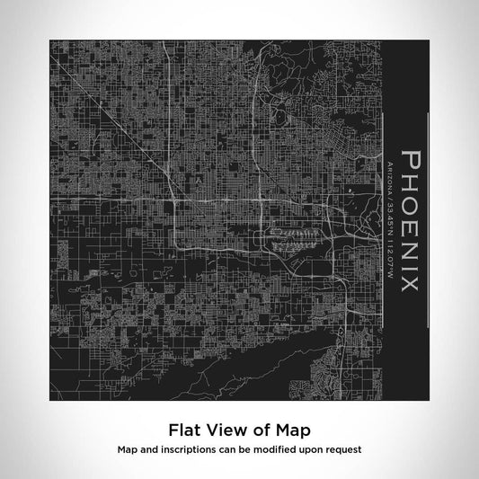 Phoenix AZ Map Tumbler in Matte Black - vibeboxshop