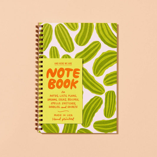 Pickles Letterpress Spiral Notebook - vibeboxshop