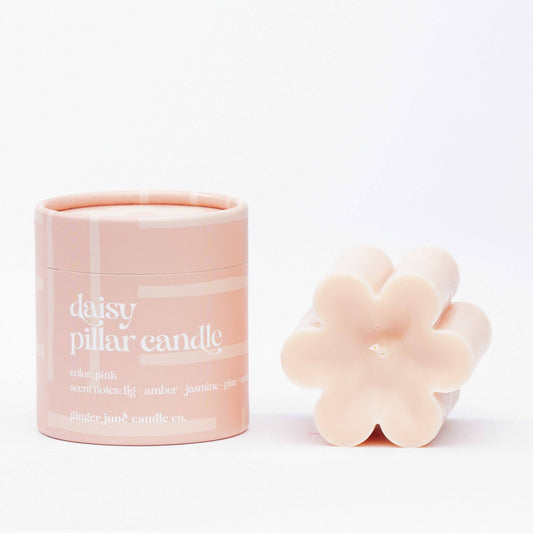 Pink Daisy Soy Candle - vibeboxshop