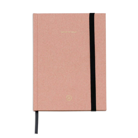 Pink Linen Note to Self Journal - vibeboxshop
