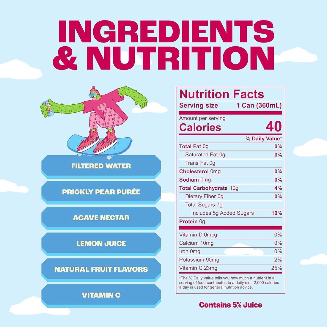 Pricklee Cactus Water - vibeboxshop