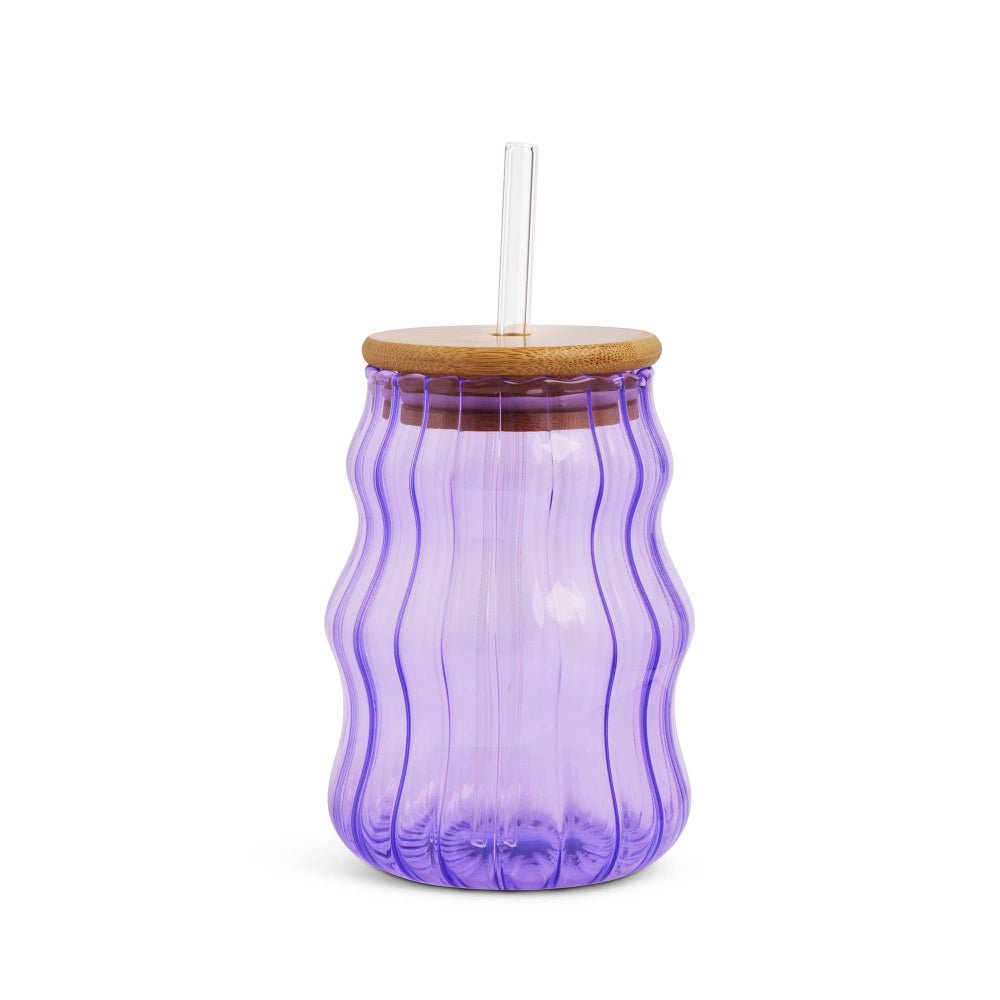 Purple Squiggle Tumbler - 17oz - vibeboxshop