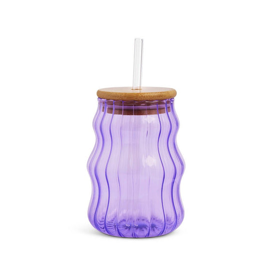 Purple Squiggle Tumbler - 17oz - vibeboxshop