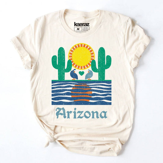 Quail Mirage Arizona Tee - vibeboxshop