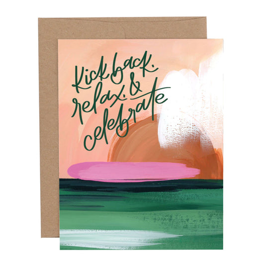 Relax Celebrate Greeting Card - vibeboxshop