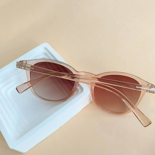 Retro Sunglasses - Champagne - vibeboxshop