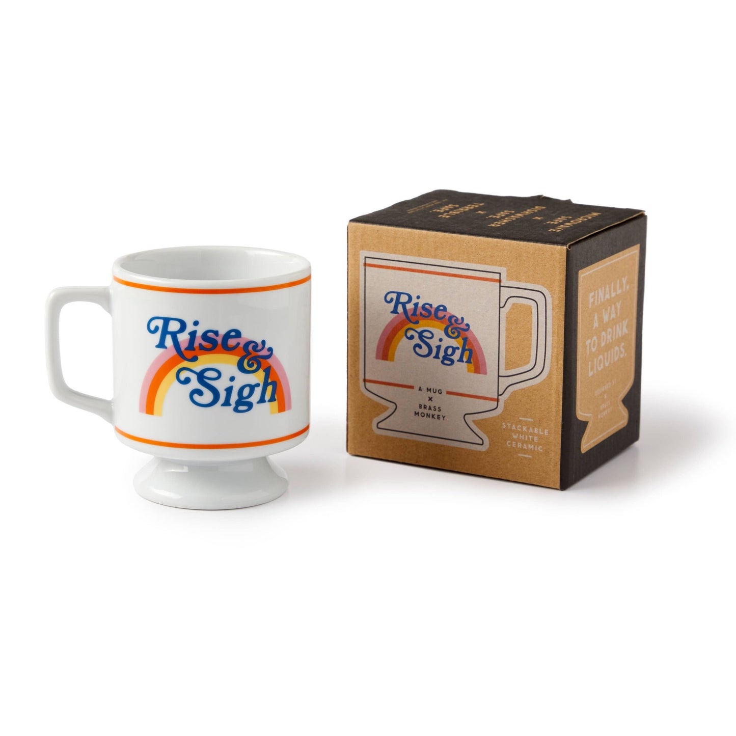 Rise & Sigh Pedestal Mug - vibeboxshop