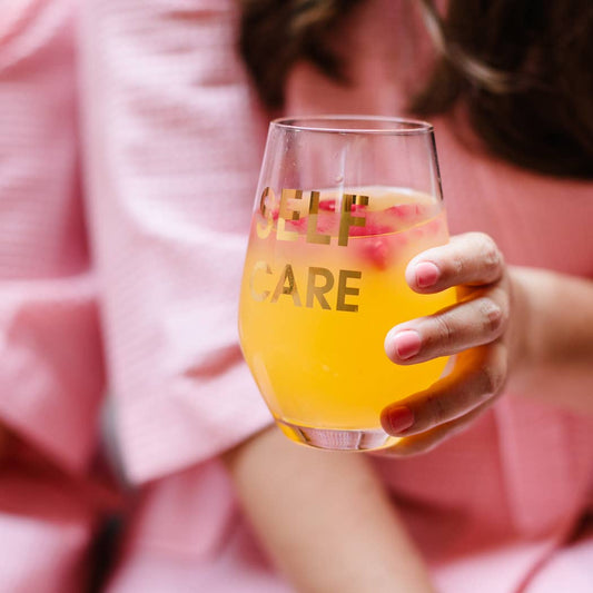 Self Care Wine Glass - vibeboxshop