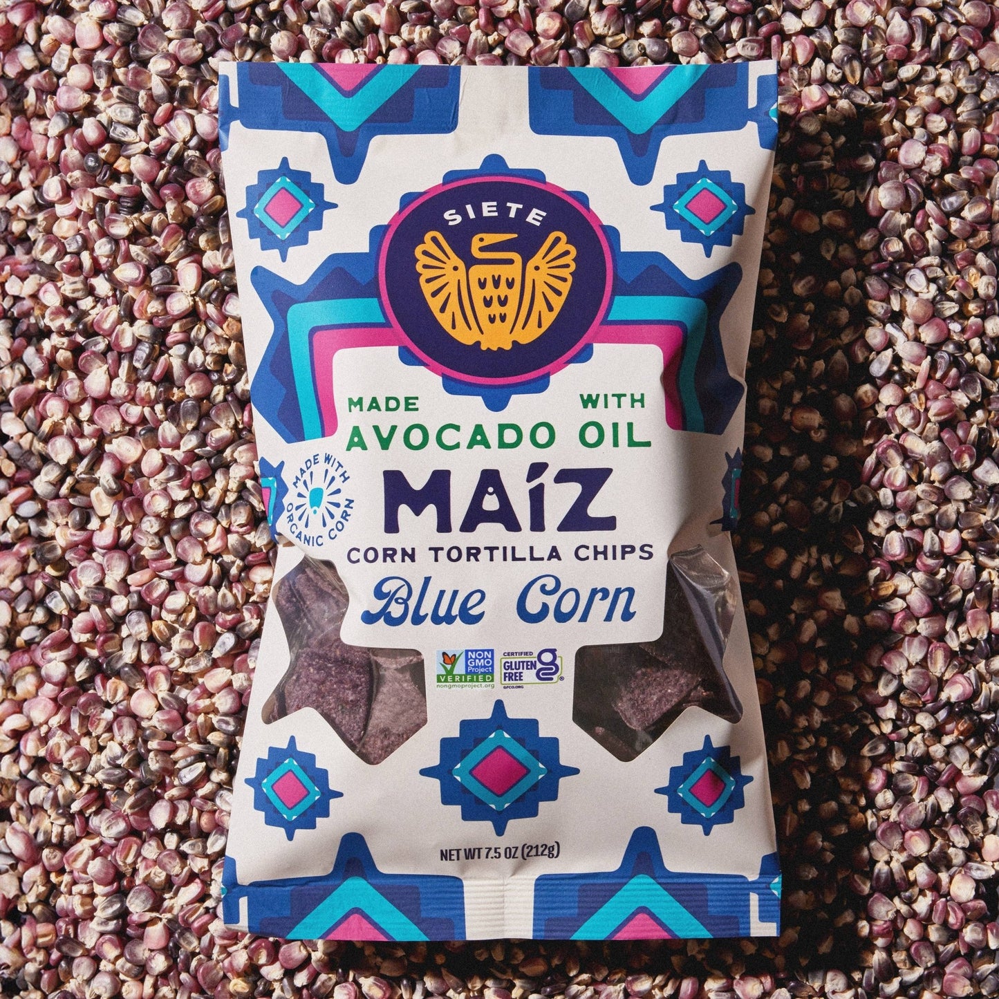 Siete Maiz Blue Corn Chips - vibeboxshop
