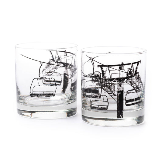 Ski Lift Whiskey Glass - vibeboxshop