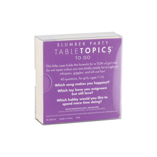 Slumber Party Table Topics - vibeboxshop