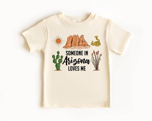Someone in Arizona Loves Me Kids T-Shirt - vibeboxshop