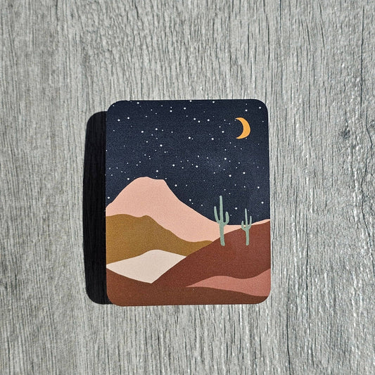 Starry Desert Night Sticker - vibeboxshop