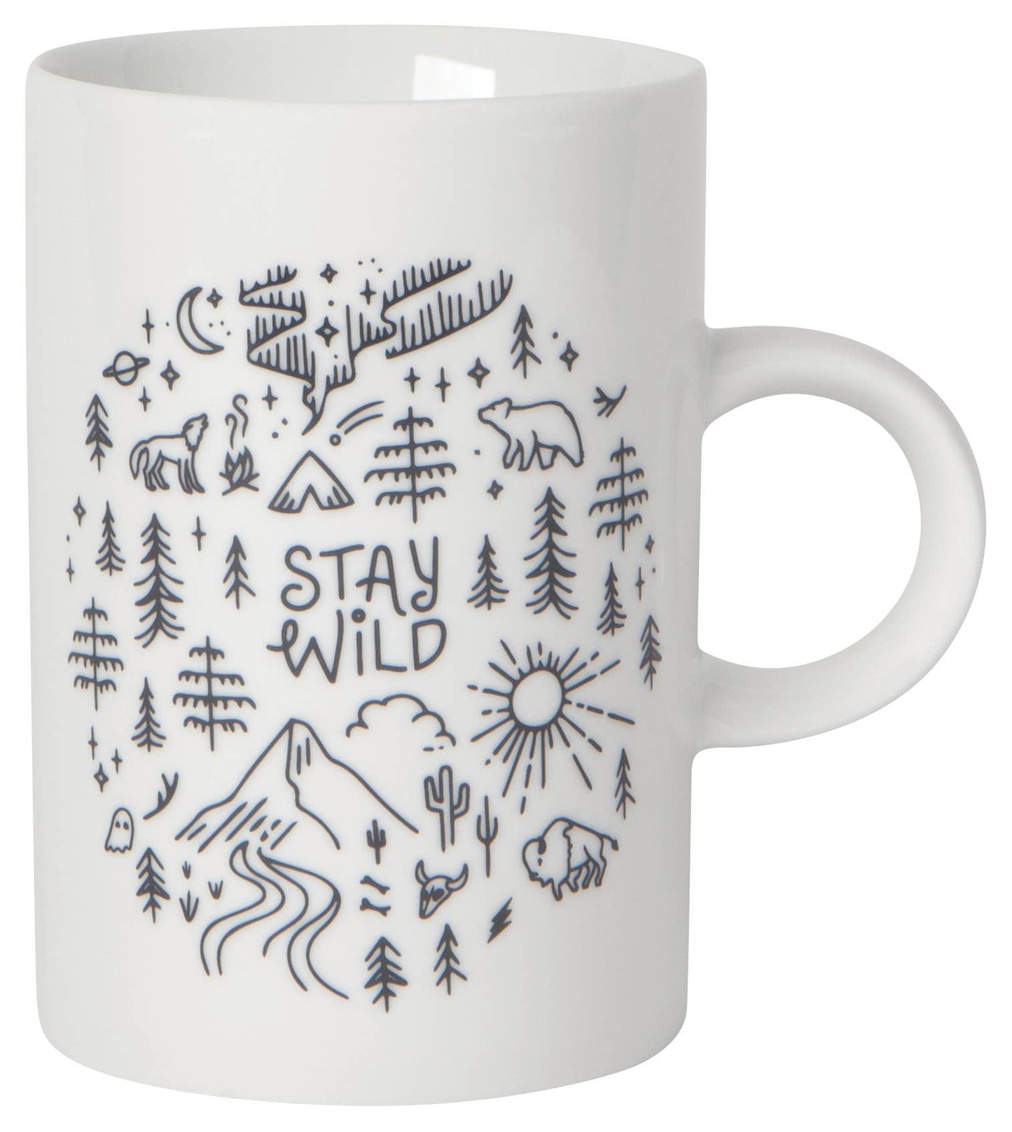 Stay Wild Tall Ceramic Mug - vibeboxshop