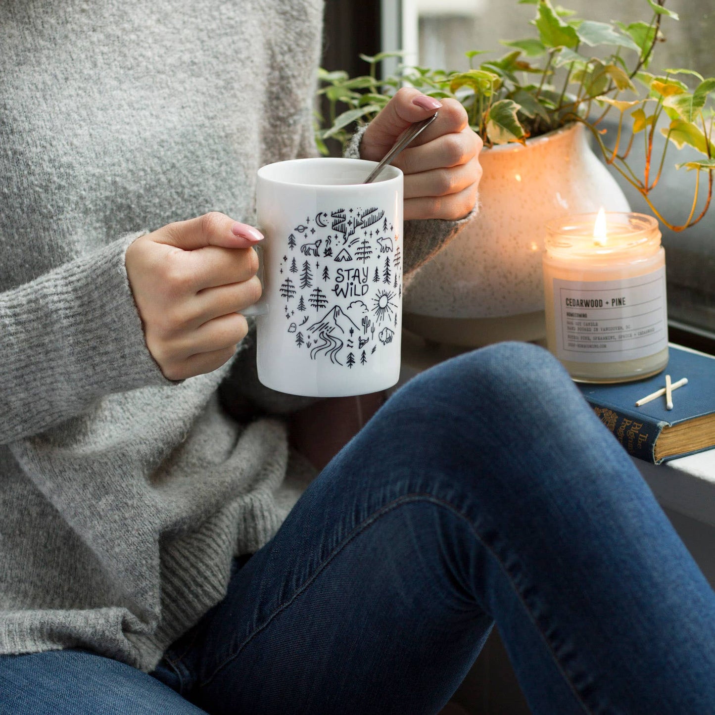 Stay Wild Tall Ceramic Mug - vibeboxshop
