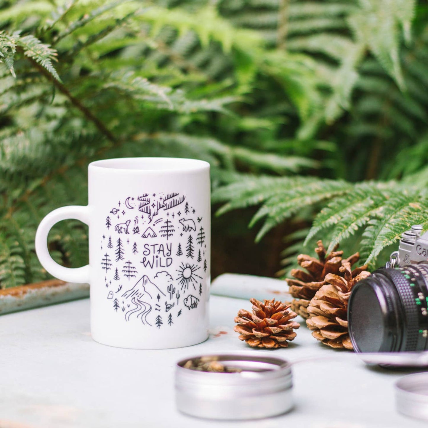 Stay Wild Tall Ceramic Mug - vibeboxshop