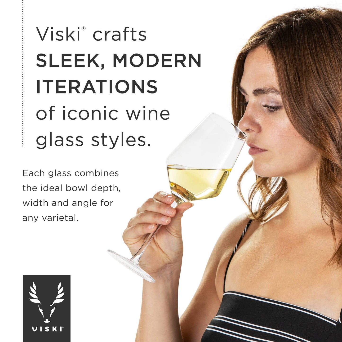 Stemless Crystal Champagne Flutes - Set of 2 - vibeboxshop