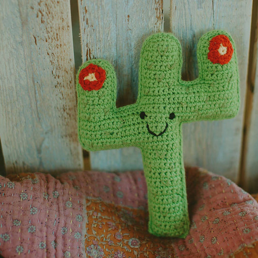 Stuffed Cactus Toy Rattle - vibeboxshop