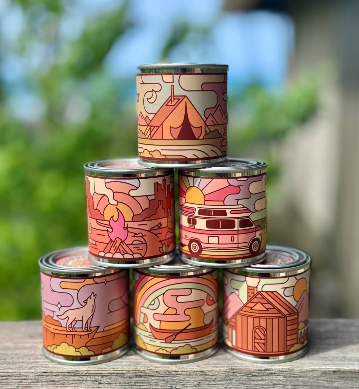 Sunseeker Soy Candle - Happy Camper Collection - vibeboxshop